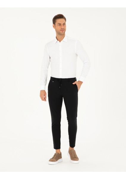 Erkek Beyaz Armürlü Slim Fit Uzun Kollu Gömlek 50294742-VR013 fırsatları
