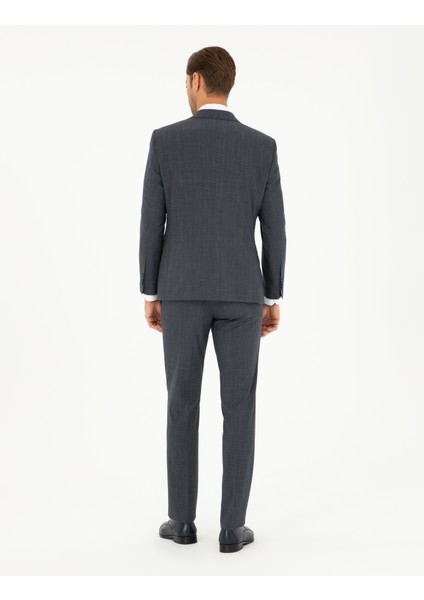 Erkek Lacivert Slim Fit Takım Elbise 50292216-VR033 indirimleri