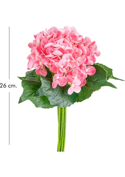 Yapay Çiçek Islak Dokulu Ortanca Buket Pembe 26 cm . fırsatları