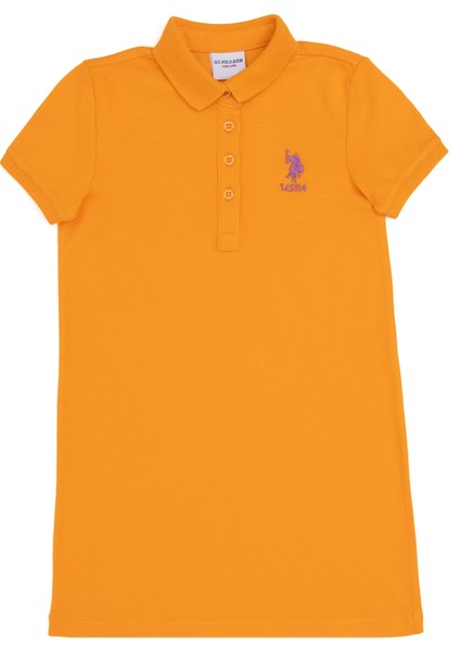 U.s. Polo Assn. Kız Çocuk Turuncu Elbise (Örme) 50288076-VR051