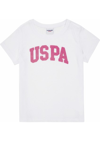 U.s. Polo Assn. Kız Çocuk Beyaz Tişört Basic 50288500-VR013