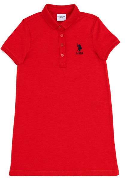 U.s. Polo Assn. Kız Çocuk Kırmızı Elbise (Örme) 50288076-VR030