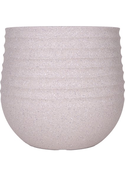 Oval Iç ve Dış Mekan Saksı Bej Küçük Boy 30X30X27,5 Cm. modelleri