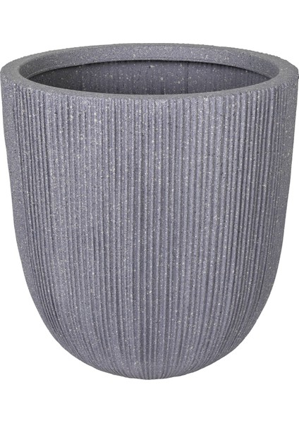 Oval Iç ve Dış Mekan Saksı Gri Küçük Boy 31X31X31,5 Cm. modelleri