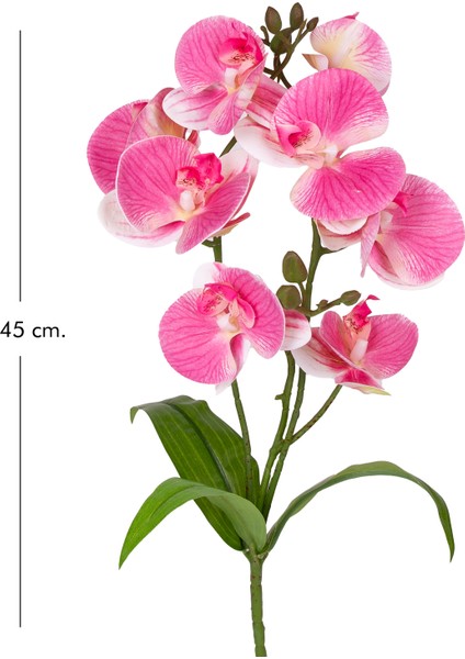 Yapay Orkide Gerçek Dokunuş Pembe 45 cm . fırsatları