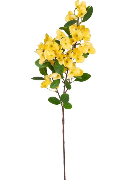 Yapay Islak Dokulu Sütleğen Çiçek Sarı 77 cm .