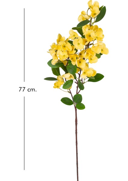 Yapay Islak Dokulu Sütleğen Çiçek Sarı 77 cm . fırsatları