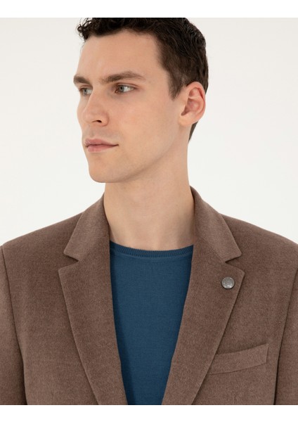 Erkek Açık Kahverengi Slim Fit Ceket 50296409-VR002 fiyatları