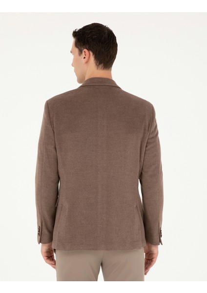 Erkek Açık Kahverengi Slim Fit Ceket 50296409-VR002 indirimleri