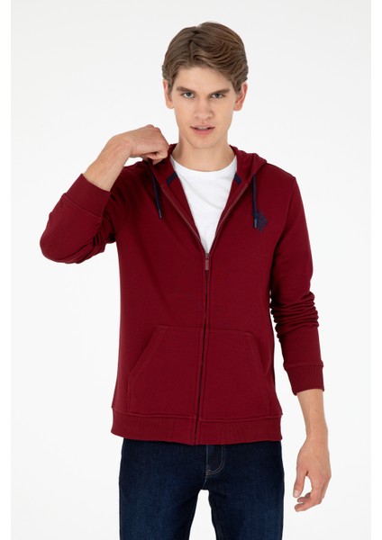 U.s. Polo Assn. Erkek Bordo Sweatshirt 50295147-VR014