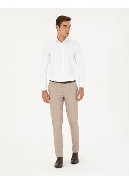 Pierre Cardin Erkek Bej Ex. Slim Fit Kumaş Pantolon 50295056-VR011