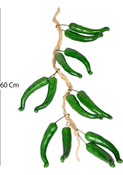 Yapay Salkım Yeşil Biber 60 Cm. fırsatları