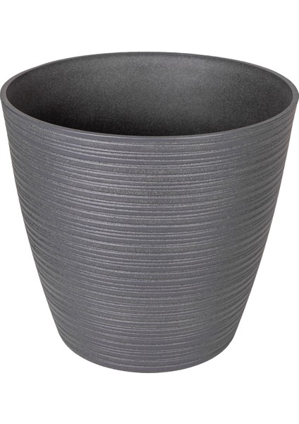 Oval Iç ve Dış Mekan Saksı Antrasit Gri Orta Boy 35X35X32,2 Cm.