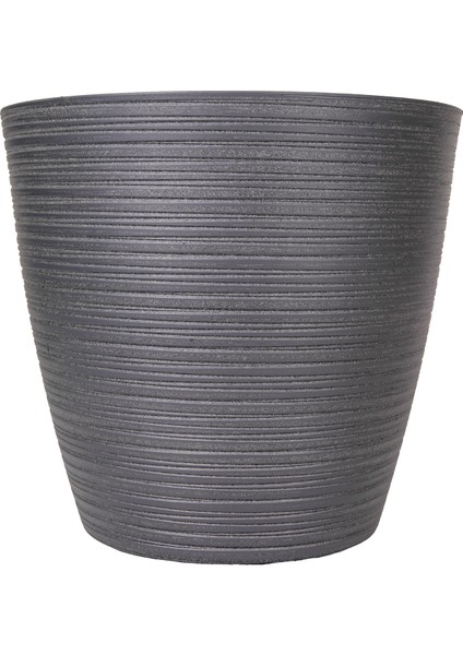 Oval Iç ve Dış Mekan Saksı Antrasit Gri Orta Boy 35X35X32,2 Cm. fiyatları
