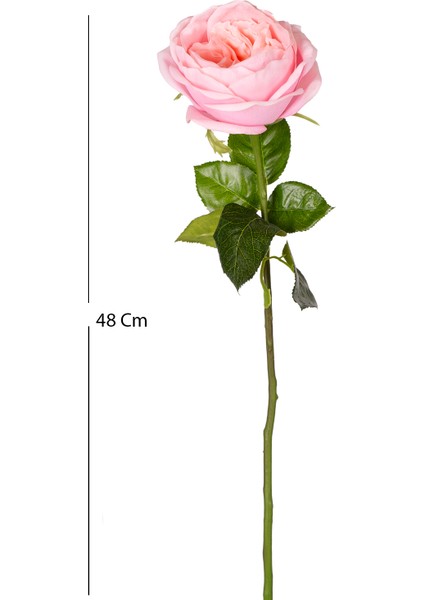 Yapay Çiçek Islak Dokulu Gül Açık Pembe 48 cm . modelleri
