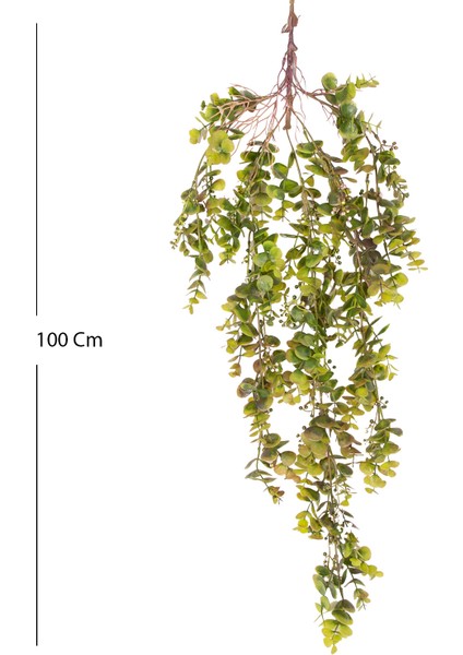 Yapay Bitki Sarkan Sarmaşık Okaliptus Kızıl-Yeşil 100 cm . modelleri
