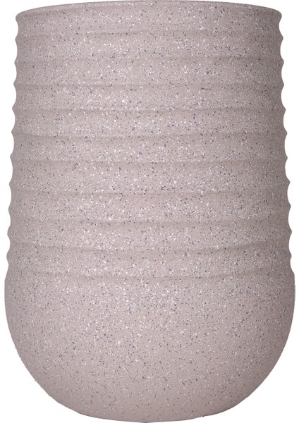 Oval Iç ve Dış Mekan Saksı Bej Küçük Boy 28X28X37 Cm. fiyatları