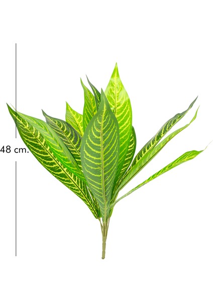 Yapay Bitki Tropikal Yaprak Buketi Yeşil 48 cm . fırsatları