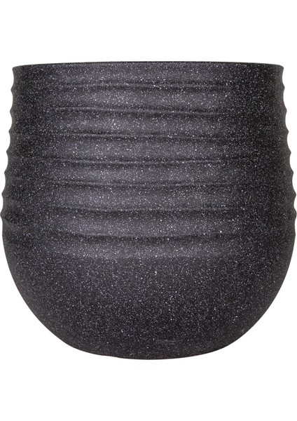 Oval Iç ve Dış Mekan Saksı Siyah Küçük Boy 30X30X27,5 Cm. fiyatları