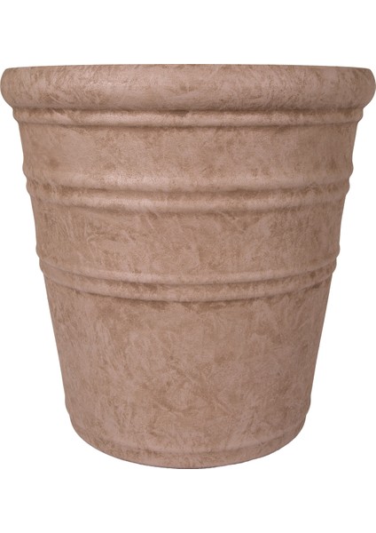 Oval Iç ve Dış Mekan Saksı Vizon Mini Boy 35,5X35,5X34,5 Cm. fiyatları