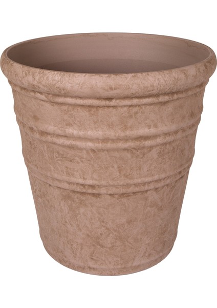 Oval Iç ve Dış Mekan Saksı Vizon Mini Boy 35,5X35,5X34,5 Cm. modelleri