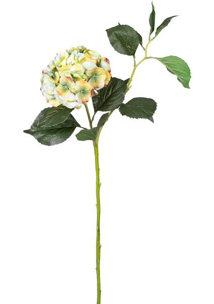 Yapay Çiçek Islak Dokulu Ortanca Yeşil Tek Dal 110 cm .