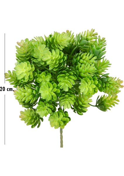 Yapay Kaktüs Sukulent Kızıl Yeşil 20 cm modelleri