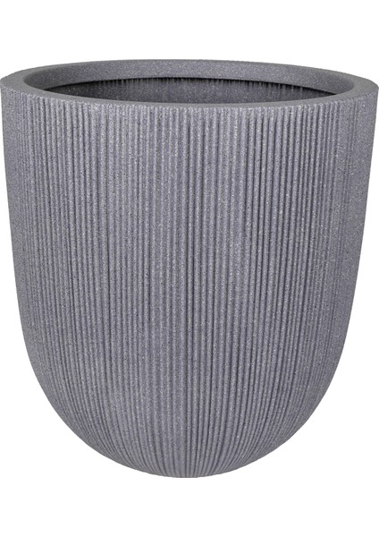 Oval Iç ve Dış Mekan Saksı Gri Orta Boy 37X37X37,5 Cm. modelleri