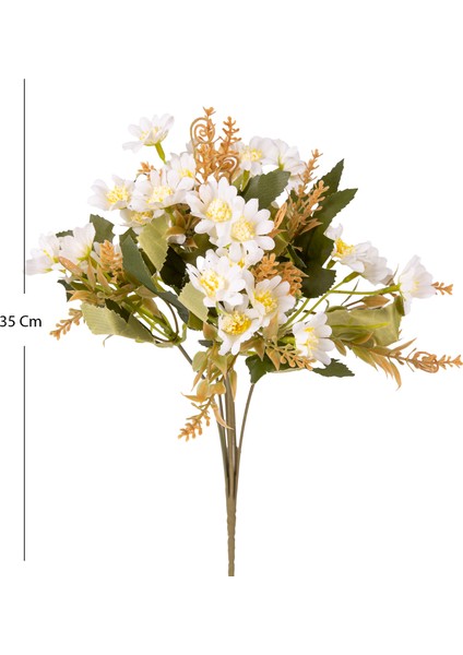 Yapay Çiçek Papatya Demet Beyaz 35 Cm. fırsatları