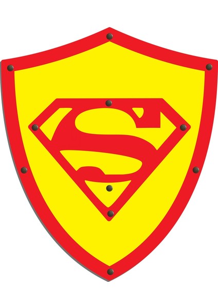 Ahşap Oyuncak Seti 3’lü Süperman Kalkanı Kılıcı ve Maskesi