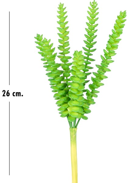 Yapay Kaktüs Sukulent Yeşil 26 cm