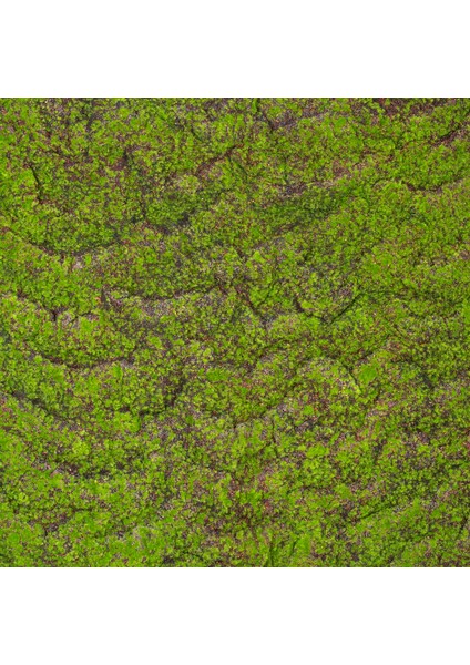 Yapay Yosun Duvar Dekoru Tabaka Kahve-Yeşil 100X100 cm .