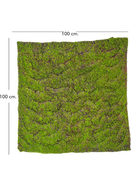 Yapay Yosun Duvar Dekoru Tabaka Kahve-Yeşil 100X100 cm . modelleri