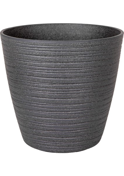 Oval Iç ve Dış Mekan Saksı Antrasit Gri Mini Boy 21X21X19,5 Cm. modelleri