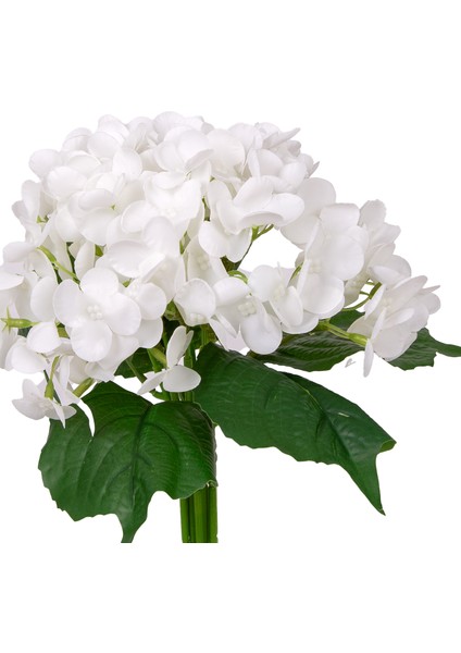 Yapay Çiçek Islak Dokulu Ortanca Buket Beyaz 26 cm . fiyatları