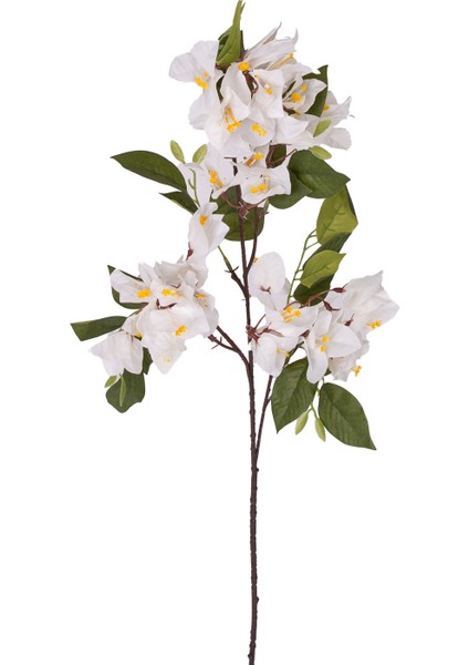 Yapay Çiçek Frosilva-Begonvil Dalı Beyaz 90 cm .