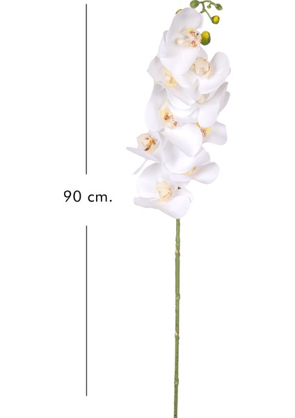Yapay Orkide Gerçek Dokunuş Beyaz 90 cm . modelleri