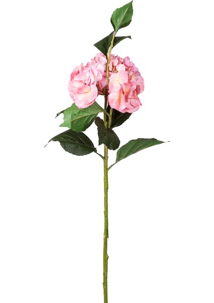 Yapay Çiçek Islak Dokulu Ortanca Pembe Tek Dal 110 cm .