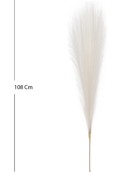 Yapay Bitki Pampas Beyaz Dal 108 cm . fırsatları