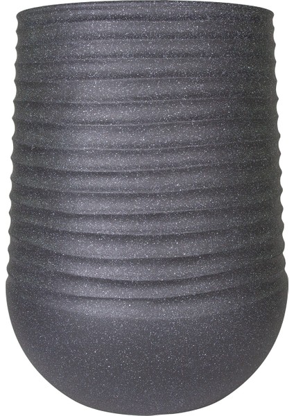 Oval Iç ve Dış Mekan Saksı Siyah Büyük Boy 53X53X69,5 Cm. fiyatları