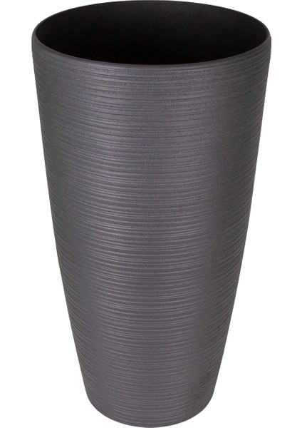 Konik Iç ve Dış Mekan Saksı Antrasit Gri Büyük Boy 40X40X75,5 Cm. fiyatları