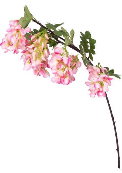 Yapay Çiçek Pembe-Beyaz Salkım Visterya 90 Cm.