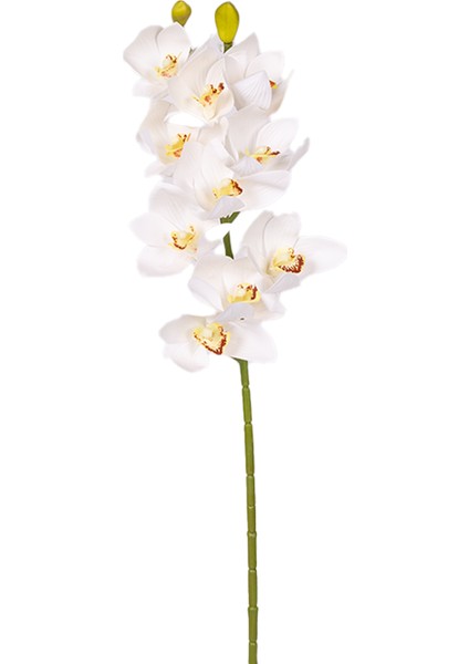 Yapay Orkide Gerçek Dokunuş Beyaz-Sarı 75 Cm. modelleri
