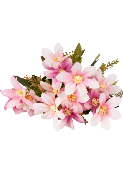 Yapay Çiçek Lilyum-Zambak Demeti Pembe-Beyaz 30 Cm. modelleri