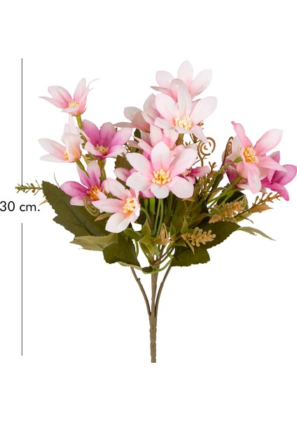 Yapay Çiçek Lilyum-Zambak Demeti Pembe-Beyaz 30 Cm. fırsatları