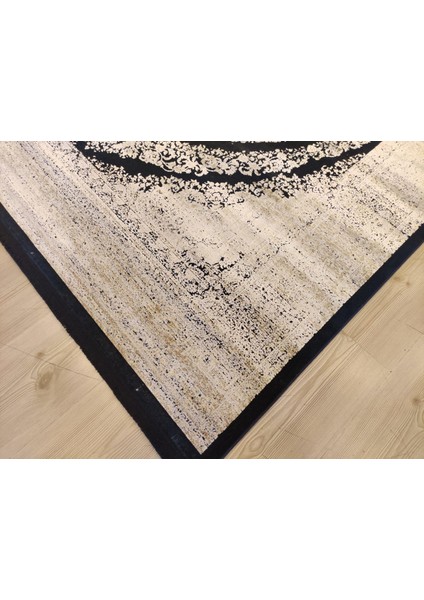 Bella 06470a Lacivert Bej Bohem Retro Tarz Ipek Halı modelleri