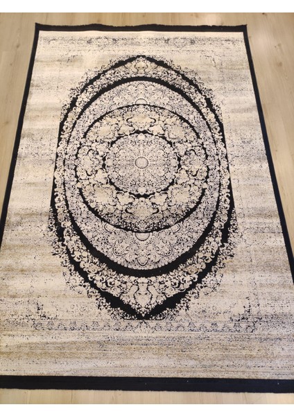 Bella 06470a Lacivert Bej Bohem Retro Tarz Ipek Halı fırsatları