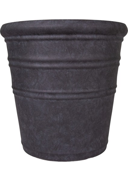 Oval Iç ve Dış Mekan Saksı Kömür Siyahı Mini Boy 35,5X35,5X34,5 Cm. fiyatları