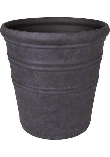 Oval Iç ve Dış Mekan Saksı Kömür Siyahı Mini Boy 35,5X35,5X34,5 Cm. modelleri