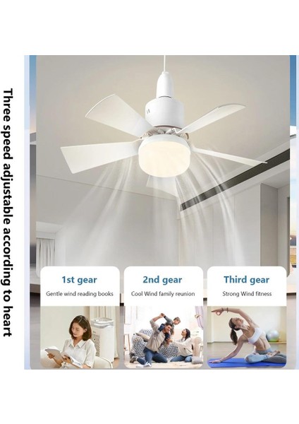 62 Watt 3 Farklı Renk Modlu Dimlenebilir Cata Lodos Kumandalı Fan LED Ampul